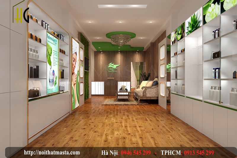Tổng quan nội thất phòng khách spa
